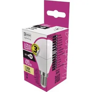 LED spuldze EMOS 6W E14 470 lm 2700K BLOBE CLASSIC ZQ1220