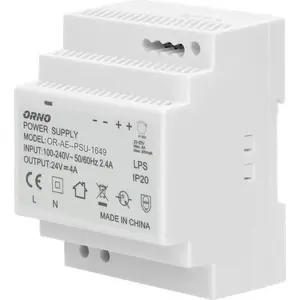 Barošanas avots uz DIN sliedes ORNO OR-PSU-1649 24 V DC 4 A 100 W