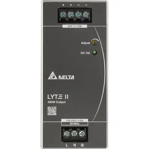 Barošanas bloks Delta DRL-24V480W-1EN — impulsu 24V 480W LED/industriālajiem risinājumiem