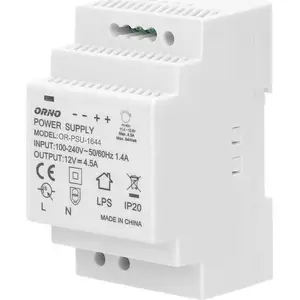 Barošanas bloks uz DIN sliedes ORNO OR-PSU-1644 12V DC 4,5A 54W