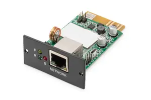 Tīkla pārvaldības karte Digitus SNMP & WEB priekš OnLine UPS — Fast Ethernet, RS-232, 100 Mb/s, 8–15 V