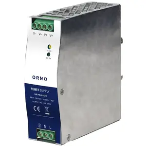 Rūpnieciska DIN sliedes barošanas ierīce ORNO OR-PSU-1675 24 V DC 5 A 120 W metālā korpusā