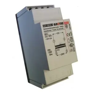 Durvju zvana transformātors Miwi Urmet Grothe GT1975 230V uz 12V AC 1,5A