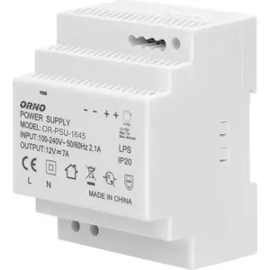 Barošanas avots DIN sliedei ORNO OR-PSU-1645 12 V DC 7 A 84 W
