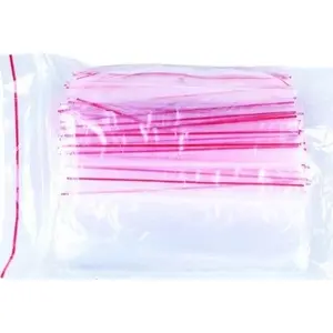 Plastic string bag Office Products 120x180 mm LDPE transparent, pack of 100