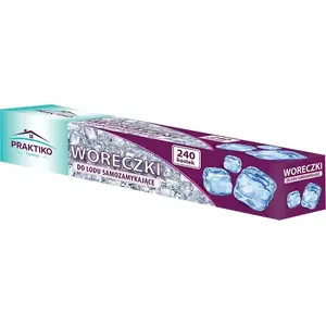 Ice Cube Bags Praktiko — disposable freezer ice bag set by Praktiko (product code 39232100)