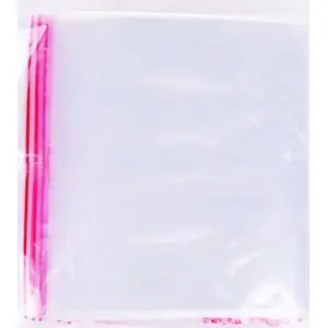 Plastic string bag Office Products 160x220 mm LDPE 100 pcs with euro hole transparent