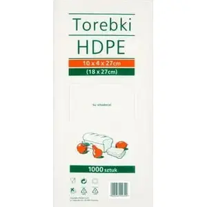 Пакеты HDPE 10x4x27 см (18x27 см) 1000 шт — No name