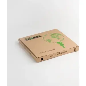 Pizza box Antalis ecobox brown uncoated 32×32×3 cm — pack of 100