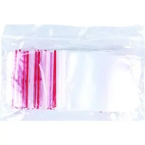 Plastic string envelope Office Products 60 × 80 mm, LDPE, transparent, pack of 100
