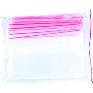 Plastic string bag Office Products 150x220 mm LDPE transparent, pack of 100