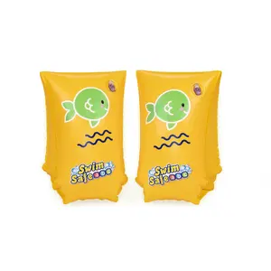 Надувные детские нарукавники Bestway Swim Safe ABC WonderSplash, 150×300 мм, зелёно‑жёлтые