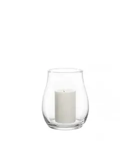 Candle holder LEONARDO 010252 Glass, transparent, 153×153×180 mm