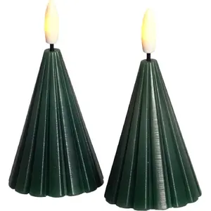 Sirius Laura Tree table decoration set, 2 pcs, Ø5.7×8 cm, green