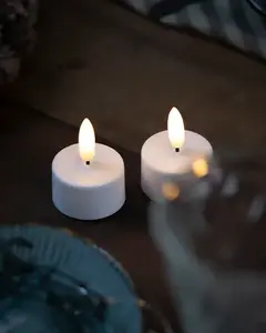 Light decoration figure Sirius Home Sille, LED battery-operated, white, 22 mm height, 4 cm diameter, pack of 2