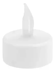 Tealight LED set 4 pcs, Dekoracja domu — white battery-powered LED tealights, 4 bulbs
