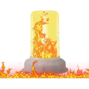 LED flame-effect candle Saska Garden 7.5×9.5 cm — battery-powered decorative candle