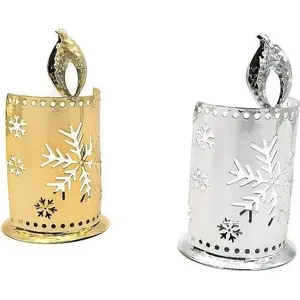 Metal Tealight Candle Holder Adar MIX — compact decorative metal tealight stand