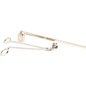Candle snuffer and wick trimmer set Affek Design Bercato — stainless steel with gold coating — 18×6 cm & 19×2.7 cm