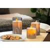 GOOBAY LED real wax candle in glass 7.5 x 15 cm Photo 2