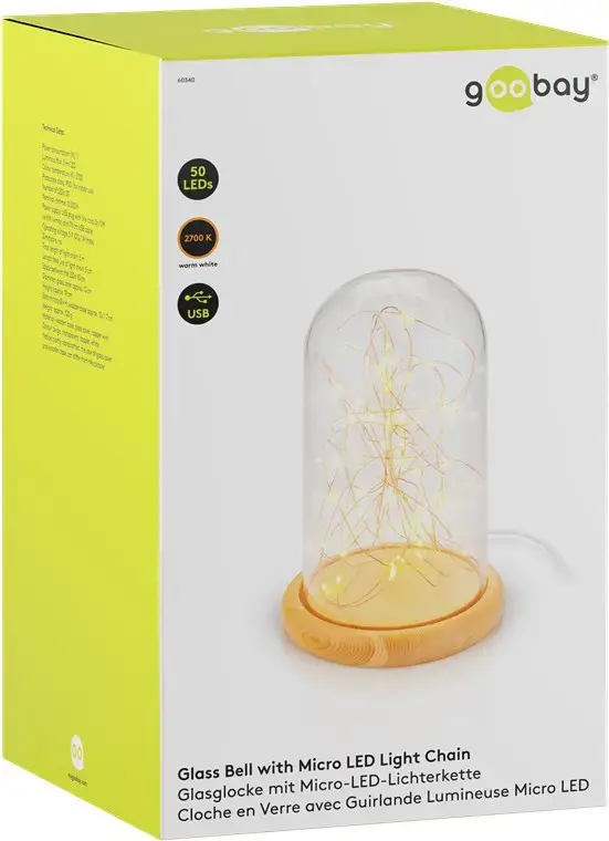 GOOBAY Glass Bell with 50 Micro LEDs Photo 7
