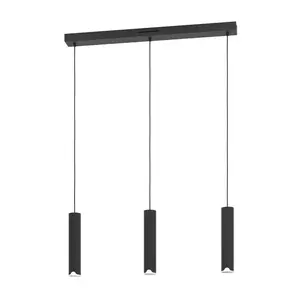 Pakaramais gaismeklis EGLO BALAMORTA-Z LED, melns tērauds, 2700–6500 K, 220–240 V, 55×780×1100 mm
