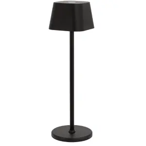 LED board lamp Securit GEORGINA with quick-connect charging cable, black