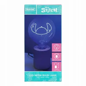 LED Neon Bulb Lamp Paladone Stitch 24.3 cm — Decorative LED Neon-Style Light