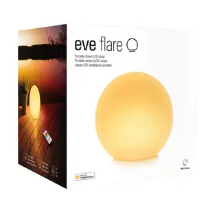 Smart table lamp Eve Systems Flare Thread — Bluetooth, white, 250 mm width, 100–240 V