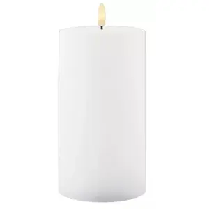 Table lamp Sirius Sille Rechargeable Ø10×H20 cm, white, battery-powered portable lighting