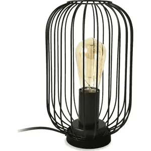 Table lamp PLATINET PTL2529B black — compact desk lighting, corded power