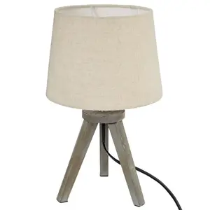 Floor lamp ATMOSPHERA 161510A, E14 fitting, 25W max, ivory polyester-cotton shade, H305×D180mm