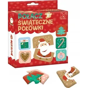 Educational toy Kangur Połącz świąteczne połówki 41596 — puzzle/assembly playset by Kangur