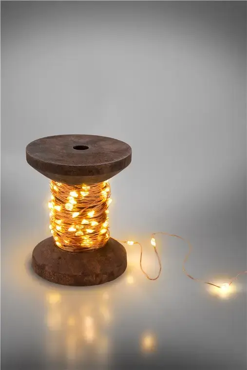 GOOBAY Yarn Bobbin maza — 100 LED siltā balta Photo 2