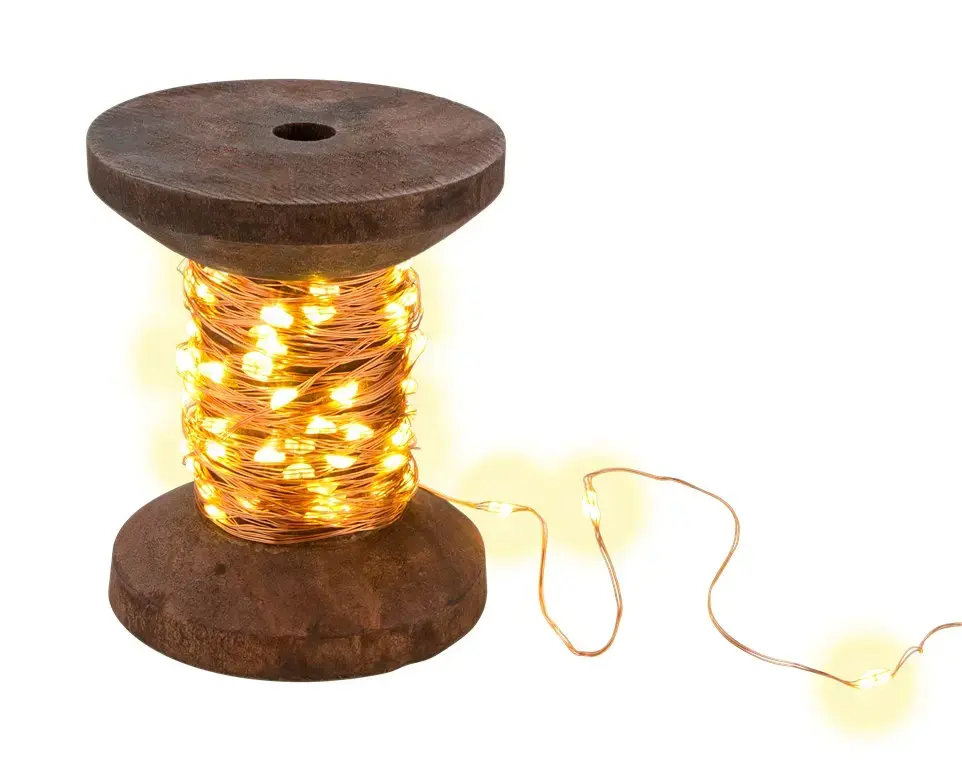 GOOBAY Yarn Bobbin maza — 100 LED siltā balta Photo 3