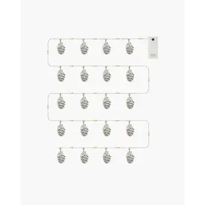 Декоративная световая гирлянда Sirius 30910 — 20 LED ламп, белая, на батарейках, 2,025 м