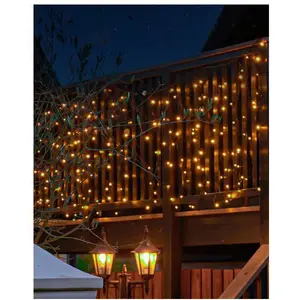 String Lights Konstsmide Sirius Home Top-Line, black flexible chain, 100 LED lamps