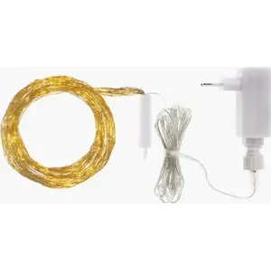 String Christmas lights JetWorld Sirius Knirke 350L, 15 strands (1.2–2.7 m) + 3 m, Gold