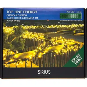 String Lights Sirius Top-Line Energy Cluster Supplement Set 300 LED, accessory set for Christmas lighting