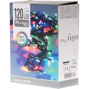 No name Ziemassvētku virtene 120 LED krāsaina — 120 LED, iekštelpām/ārtelpām