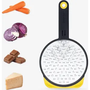 Grater Dreamfarm Ograte Medium – compact countertop grater, stainless steel surface, medium coarseness