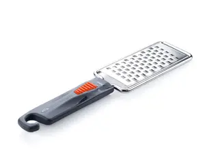 Flat grater/spiralizer GSI Outdoors 74128 — polycarbonate, stainless steel blades, 182×40×12 mm, grey/orange