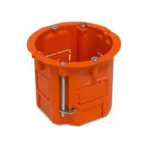 Installation Junction Box Volteo VT-453-6060 60×60 mm Deep Orange for Drywall
