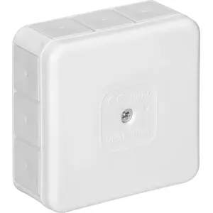 Junction box ORNO OR-JB-13807/W, IP55, surface-mounted, 400V, 12 cable glands, 85×85×37 mm, white