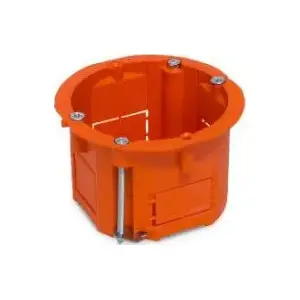 Uzstādīšanas kārba Volteo VT-453-6040 60×45 mm seklā oranža ģipškartona plāksnēm