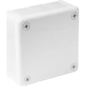 Kārba ViPlast virsmas 12 ieeju balta bez skavām ar ne-vītņotiem kabeļu ievadiem 98x98x42 mm IP55