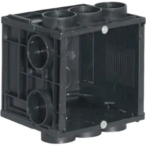 Flush mount box Audac WB45S/FS for 45 x 45 mm wall panel — solid wall