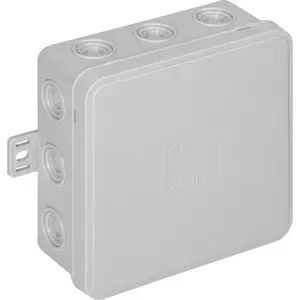 Коробка монтажная ORNO OR-JB-13804/G, накладная, IP54, 12 вводов, 100×100×41 мм, серая
