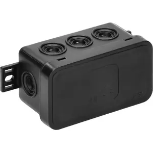 Коробка монтажная ORNO OR-JB-13805/B, IP54, 8 вводов, 80×45×41 мм, чёрная