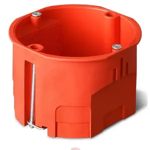 Electrical flush-mounted junction box ELEKTROPLAST PK-60 K-G 60 mm, orange